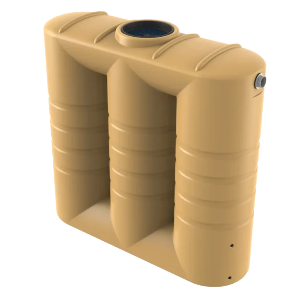 BUSHMANS 2000 SLIMLINE POLY RAINWATER  TANK UV - STABILIZED 710W X 2150H X 2210L (NCBT2000SLIM)