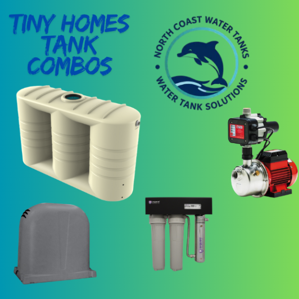 Bushmans 5000L premium Slimline poly Rainwater Tank Package – orange sj200pm10 pressure Pump-uv guard cpw55 filter System- pump cover