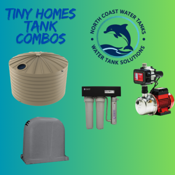 Bushmans 22500L premium round poly Rainwater Tank Package – orange sj200pm10 pressure Pump-uv guard cpw55 filter System- pump cover