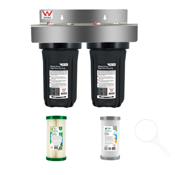 Caravan RV and Portable Water Filters Tiny House  Water Filter System 10" x 4.5" Twin filter system