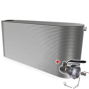 KINGSPAN SLIMLINE  STEEL COLOUR BOND FIRE TANKS 10000 LTR  STORZ  FIRE TANKS (1150W x 4000L x 2320H)  (nc10000ft )