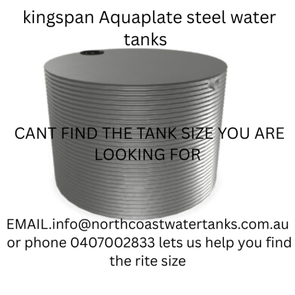 Premium Aquaplate Colorbond Steel Rainwater tanks custom sizes