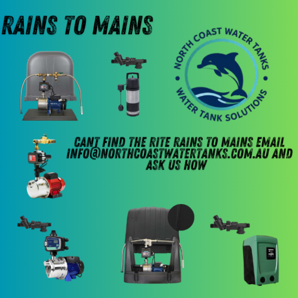 RAINS TO MAINS - MAINS WATER DIVERTERS - MAINS WATER AUTO SWITCHES