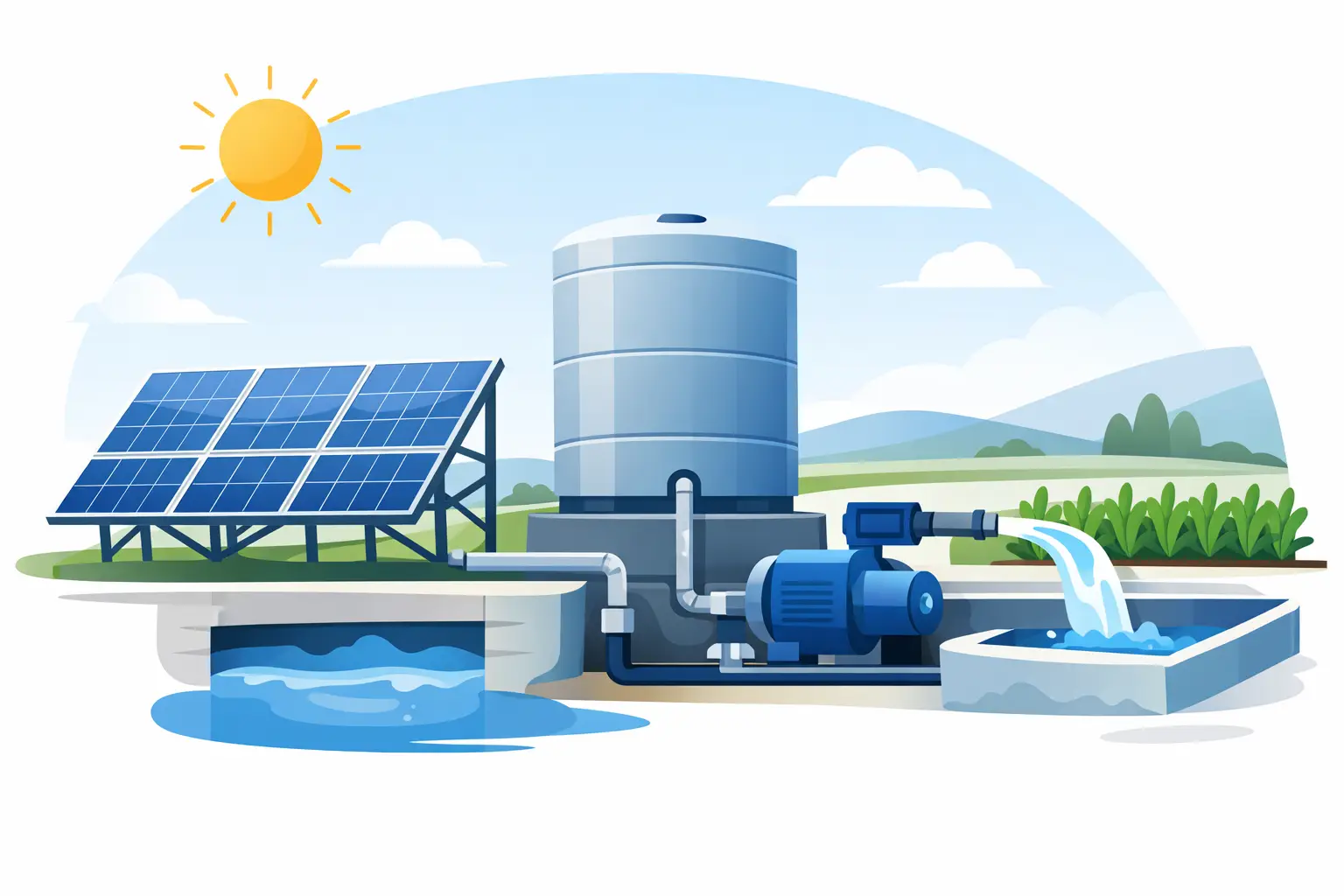 Solar Tank Pump Setup for Reliable Water