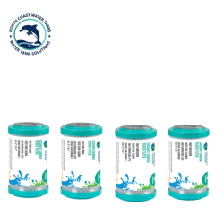 5 Micron Coconut Carbon Block Filter Cartridge – Chlorine, Taste & Odour  5" x 2.5"    4 pack