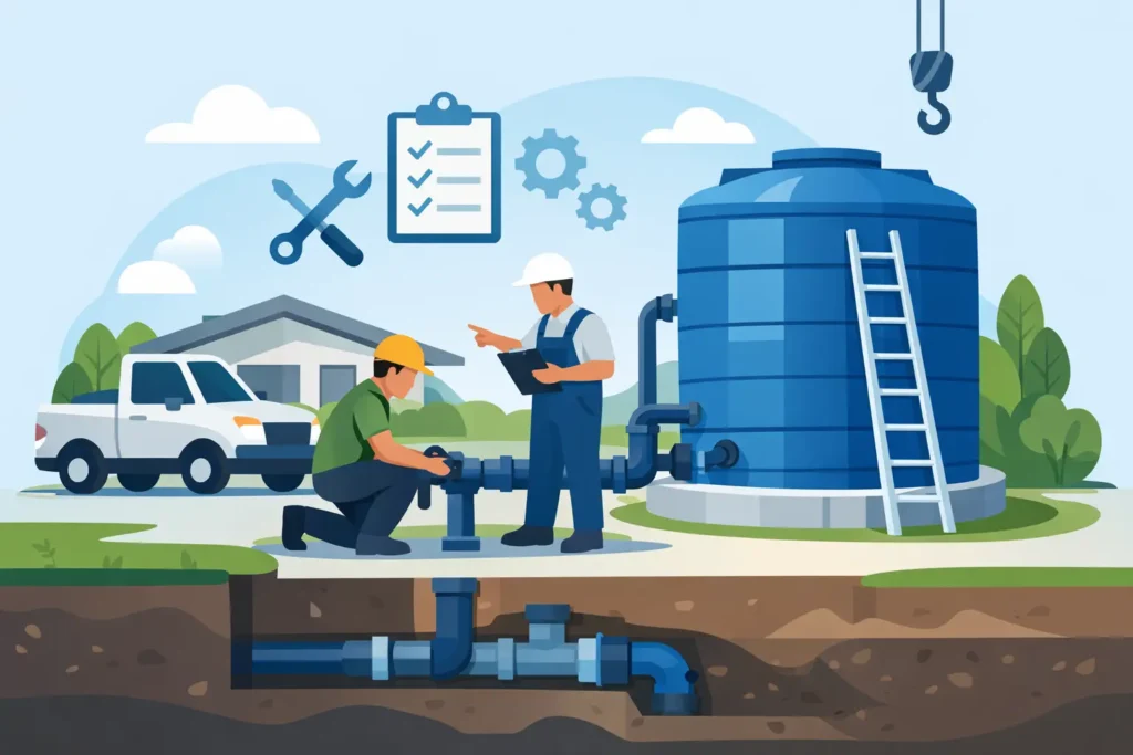 Water Tank Installation Support That Works