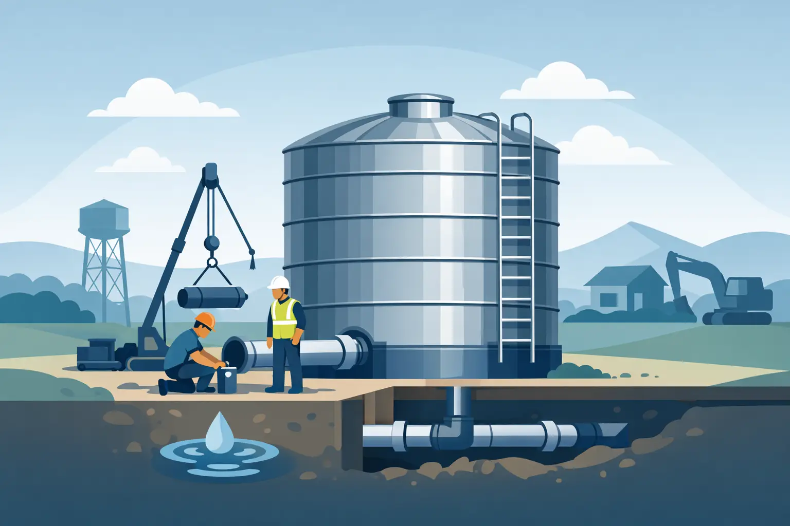 Steel Tank Installation for Reliable Water