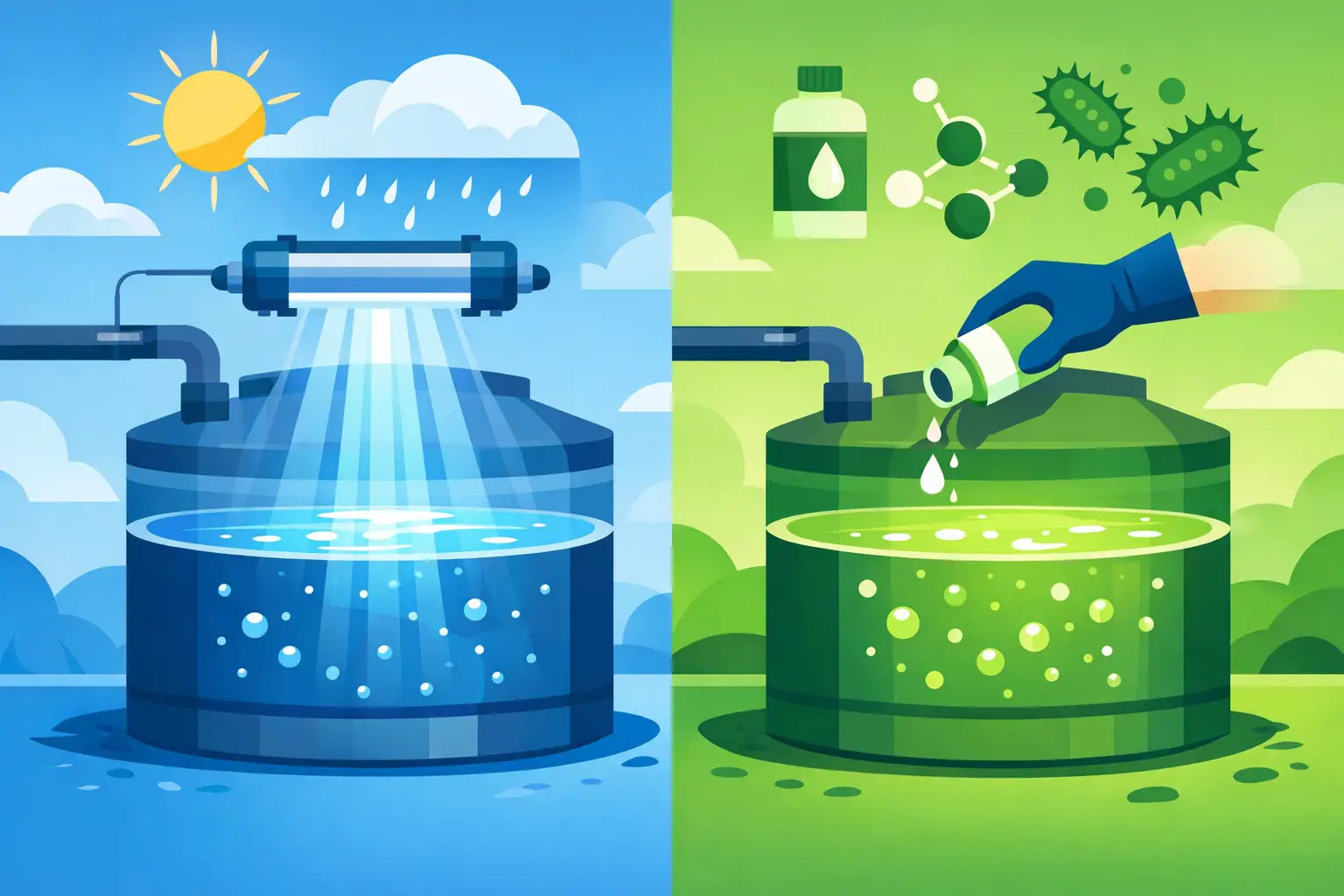 UV Versus Chlorine: Rainwater Tank Treatment